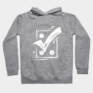 Better Things Are Necessary And Possible: Motivational Tick Symbol Hoodie